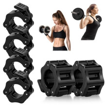 Kigniote Pack of 6 Dumbbell Clasps, 30 mm Barbell Bars, Fastening, Quick Release Barbell Clasp, Barbell Clamp, Barbell Clamps for Workout,