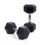 BODYPOWER 15Kg Rubber Hex Dumbbells (x2) 1