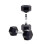BODYPOWER 5Kg Rubber Hex Dumbbells (x2) 1
