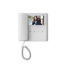 Came AGT V Handset Video Door Phone with Elegant Design with Soft Touch Keys, 5″ High Resolution LCD Display, One Programmable AUX Button, White