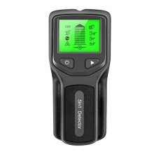 Bidbory Stud Finder Wall Scanner, 5 in 1 Electronic Stud with LCD Display for Wood Metal and AC Wire Detection (Black)