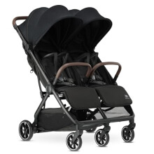 Deryan Rolo X2 XL Pushchair Buggy 2 in 1 - Buggy Small Foldable - Birth to 4 Years - Baby Pram per Seat Maximum Load 22 kg - Children's Buggy Foldable