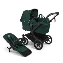 Bugaboo Donkey 6 Single Pushchair, Convertible to Double and Twin Stroller, Pram for Newborn and Toddler, Double Storage Space & Side Basket, Easy to