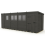 17x7 Pent Composite Shed Tanalised (Single Door, With Windows) 2