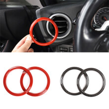 Car Dashboard Both Sides Air Conditioning Outlet Vent Trim Frame Stickers for 86 BRZ 2012-2020(Red)