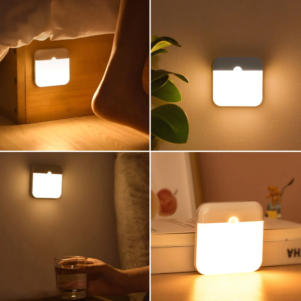 Photos - Battery LED Night Light, Human Motion Sensor Lamp USB C Rechargeable Closet Light, Wireless LED Wall Lamp For Stairs Closet Kitchen