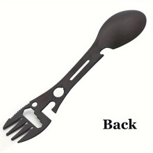 Multifunctional Whistle Knife Outdoor Camping Survival Spork Kitchen Multifunctional Wrench Bottle Opener Spoon.