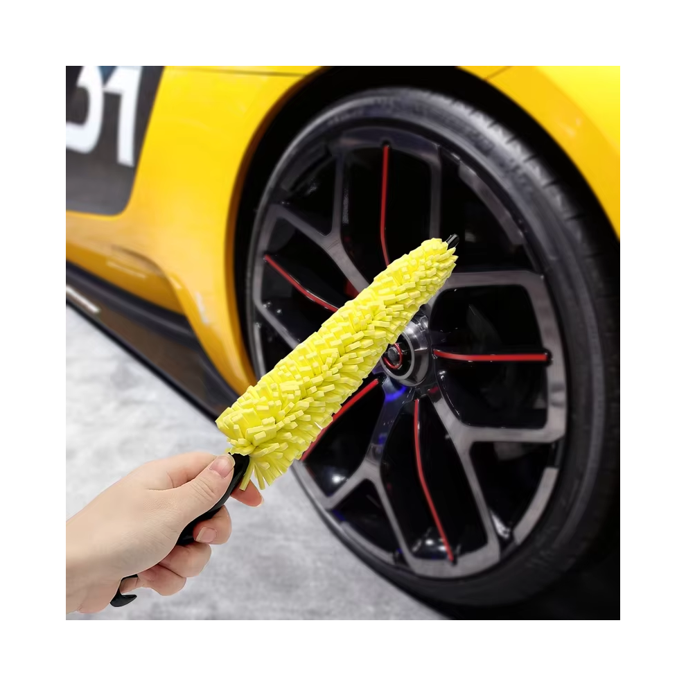 Car Wheel Brush Rim Tire Detailing Automotive Care Motorcycles Brush Wheel Cleaning Brushes Non-Slip Handle Easy To Cleaning New 183708114368