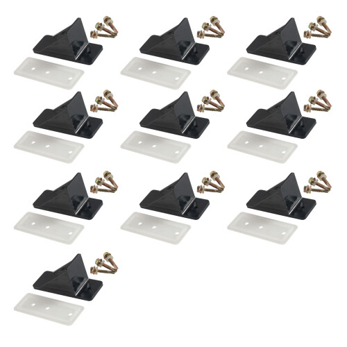 Weatherproof Snow Guards for Metal Roofing Includes-Black