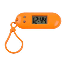 Versatile LED Keychain Pocket Watch for School Easy Read-Orange