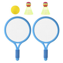 Children Badminton Racket with Tennis and 2 Shuttlecocks-Blue