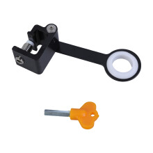 Verrou de sécurité du limiteur de fenêtre fixe,-Style court noir