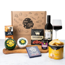 Luxury Cheese and Wine Gift Set | With Crackers, Crisps, Chocolate, Chutney and Snackingham