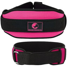MAXSTRENGTH Weight Lifting Belt 6” Wide Neoprene Padded Back Support Strength Training Exercise Equipment Workout Bodybuilding Powerlifting