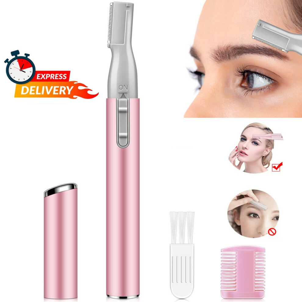 Electric Eyebrow Trimmer Facial Hair Remover Razor Shaver for Women Ladies UK