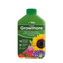 Vitax Liquid Growmore 1L – All-Purpose Concentrated Feed for Lawns,Veg & Flowers