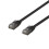 Síťový kabel Deltaco Flat Cat6, 0,3m, černý 1