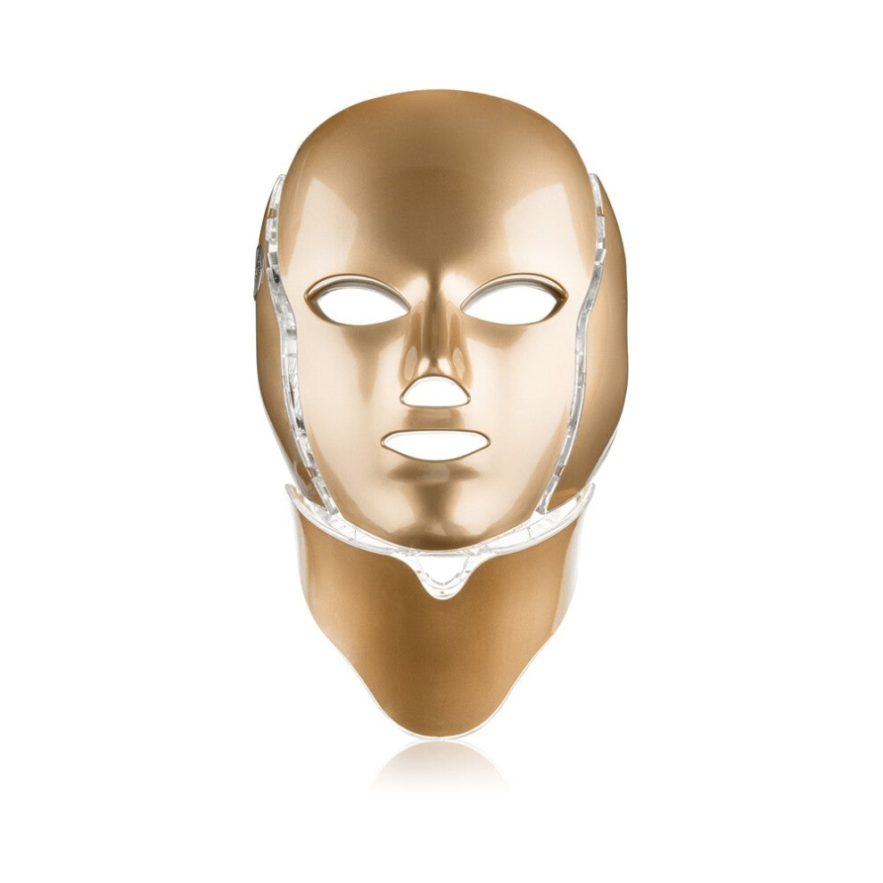 Palsar 7 Mask Led + Neck 7 Colori Gold - Led Beauty Tool