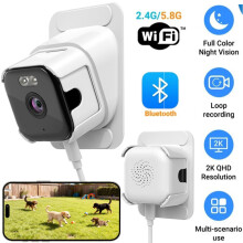 Window Camera 3MP 2K Indoor Outdoor Camera for Home Security Looking Outside UK