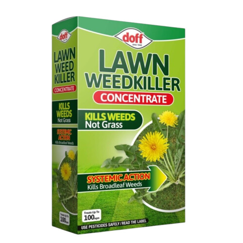 Doff Doff Lawn Weedkiller Concentrate 200ml Strong Root Weed Control for Grassy Areas