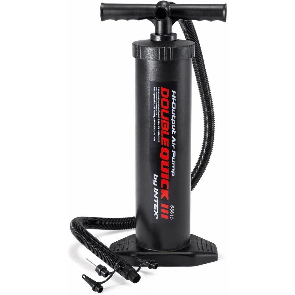 Intex Air Hand Pump For Airbeds, Boats, Double Quick Iii Hand Pump - Black