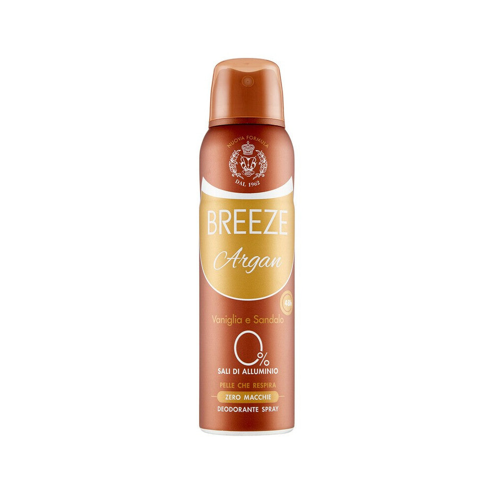 Breeze Deodorant Argan 150 Ml - Spray Deodorant