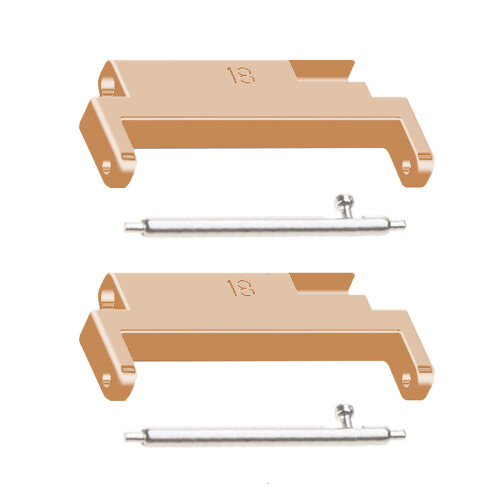2pcs Watchband Connector Quick Release Adapter Link-Rose Gold