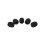Couvre-micros en éponge largement appliqués, 5 pièces,-Noir 1