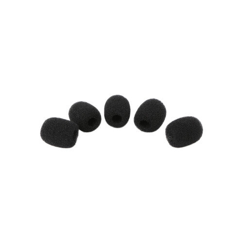 Couvre-micros en éponge largement appliqués, 5 pièces,-Noir