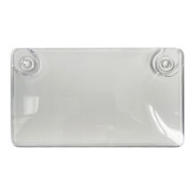 Strong Bubble Tinted Smoke License Plate Protector Bugs-Clear
