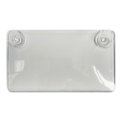 Strong Bubble Tinted Smoke License Plate Protector Bugs-Clear