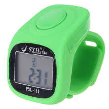 6 Digital Finger Tally Counter 8 Channels for w Backlight-Green