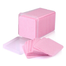 Pack of 200 Pink White Nail Polish Remover Pad Gel Nail-Pink