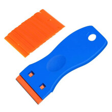 Razor Blade Scraper Car Sticker Remover with 10 Pcs Blades for