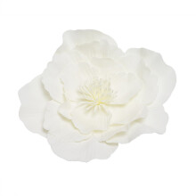 Große Blumenhüte für Frauen, Blumen-Fascinator-Hut, großes-Weiß
