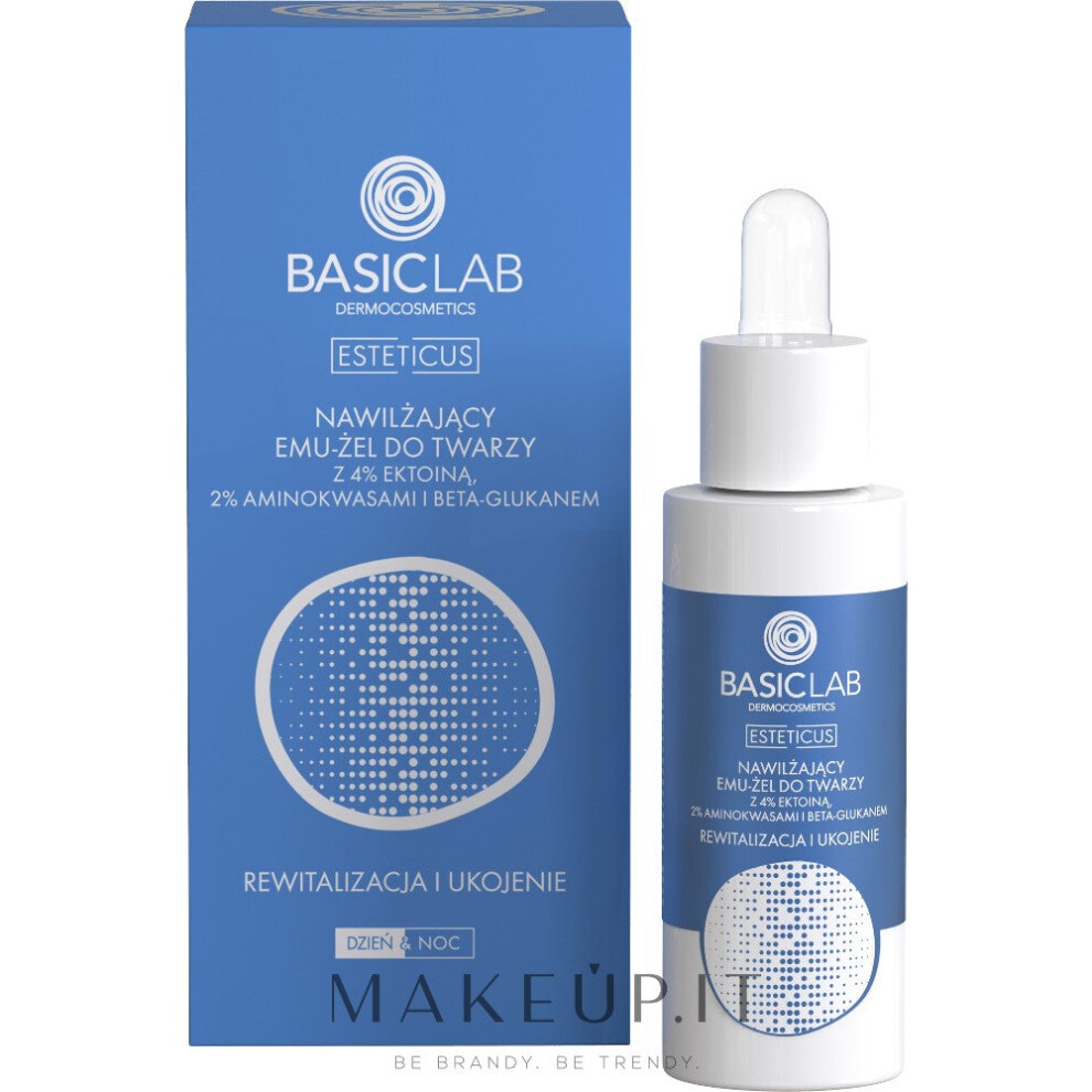BasicLab emu-moisturizing facial gel with ectoine 30 ml - Image 4