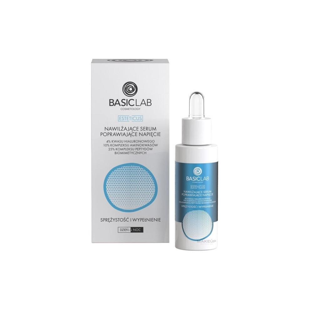 BasicLab Esteticus Hydrating Serum 4% Hyaluronic Acid All Skin Types 30ml - Image 3