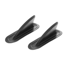 2x aileron de suivi d'écheveau de Kayak, planche de pagaie-Noir