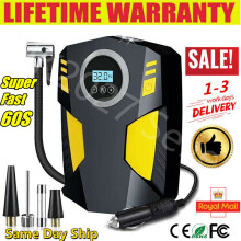 Electric Corded Car Tyre Inflator Pump Portable Air Compressor Pump 12V 150PSI