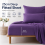 (Single, Purple) 25cm Extra Deep Fitted Bed Sheet-Ultra Soft Microfiber Elastic Fitted Sheets UK 1