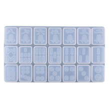 Mahjong Spel Siliconen Hars Mal voor Office-Eén kleur Mahjong Mo