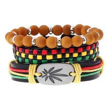 Gepersonaliseerde 3x/set Rasta Reggae-Licht geel goud kleur