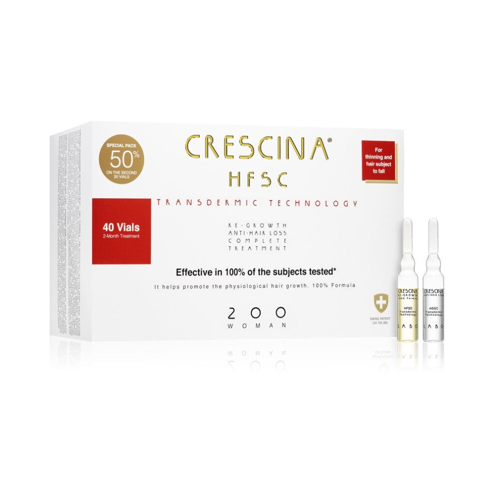Crescina Transdermic 200 Ri-Growth E Anti-Hair Loss Women 40 - Hair Treatment