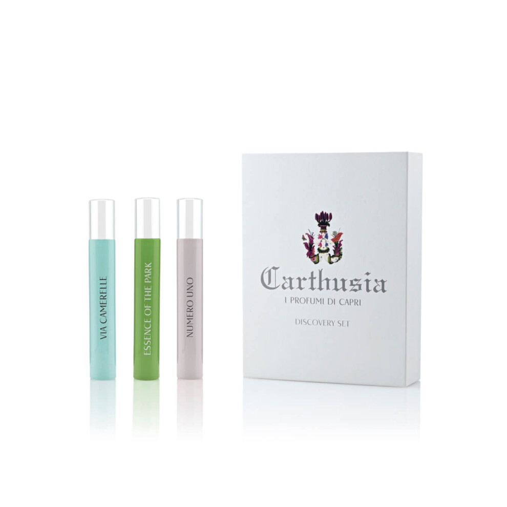 Carthusia Giardino Mediterraneo Discovery Set Essence Of The Park, Numero Uno, Via Camerelle 3 X 10 Ml - Perfume Gift Set