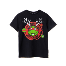 (11-12 Years) Teenage Mutant Ninja Turtles Short Sleeved T-Shirt (Boys Black)