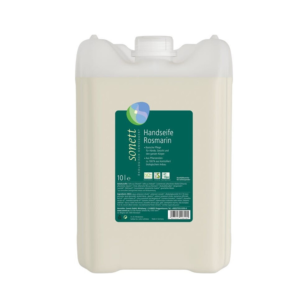 Sonett Sapone For Hands With Rosemary 10 Litri - Hand Soap