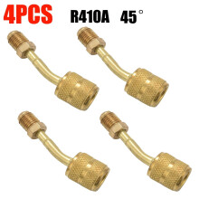 Adattatore R410A a 45 da 5/16" femmina a 1/4" maschio svasato, 4 pezzi