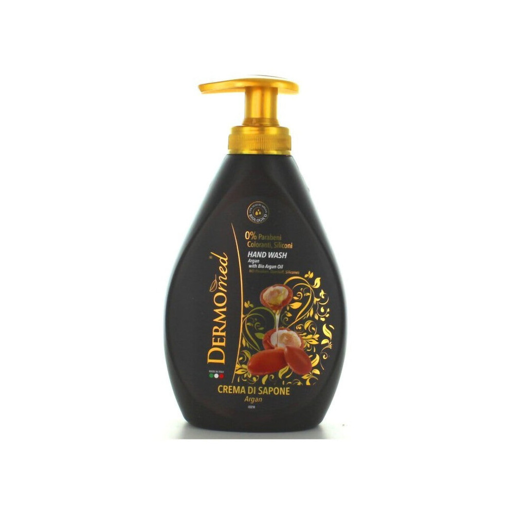Dermomed Cream Sapone Liquid Hands Oil Di Argan 300 Ml - Hand Soap Liquid