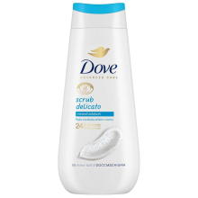 Dove Shower Gel Scrub Gentle 225 ml - Exfoliating Bath Foam