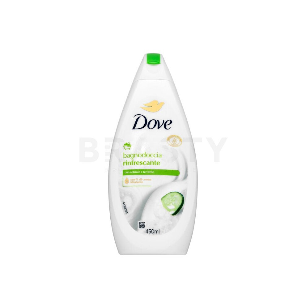 Dove Bath & Shower Gel Refreshing Bath And Shower Cream Gel For Women 450 Ml - Image 2